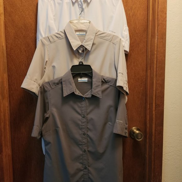 Columbia 3/4 Sleeve Button Down Shirt - Women's - Fossil - Small - Picture 8 of 8